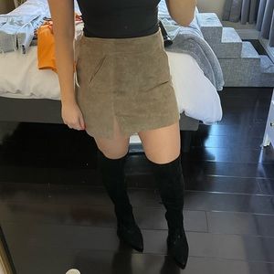 BlankNYC Suede Mini Skirt